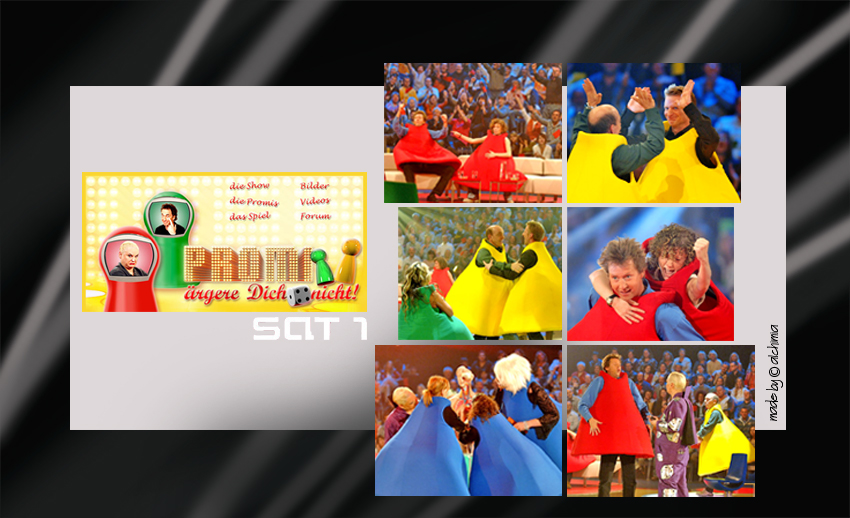 SAT1 TV Format Promi - ärgere Dich nicht! Kostüm und Grossfiguren Herstellung