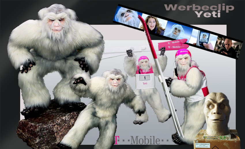T Mobile Yeti Kostüm Kostümausstattung Werbeclip