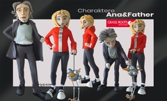 Grass Roots Ana&Father Grossfiguren Kostüme