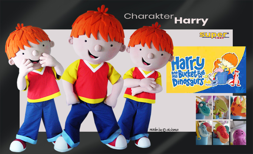 Super RTL Kostüm Harry and Bucket full of Dinosaurs