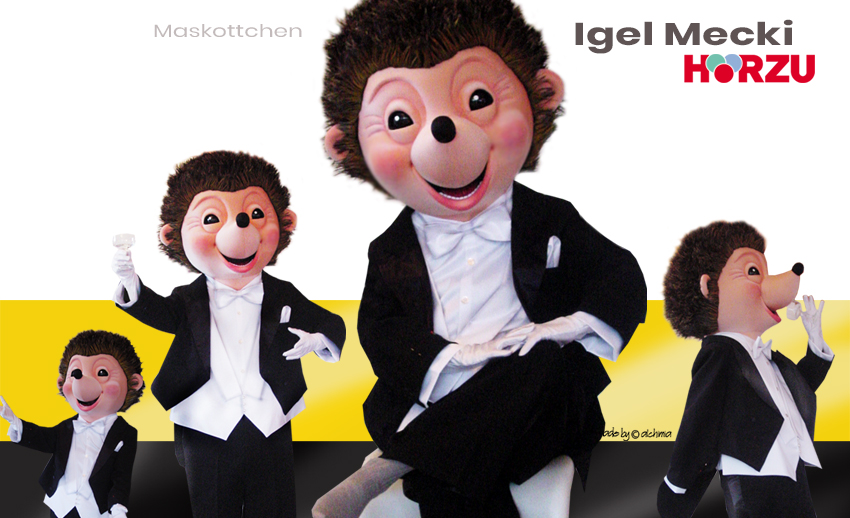 HÖR ZU Figur Maskottchen Igel Mecki