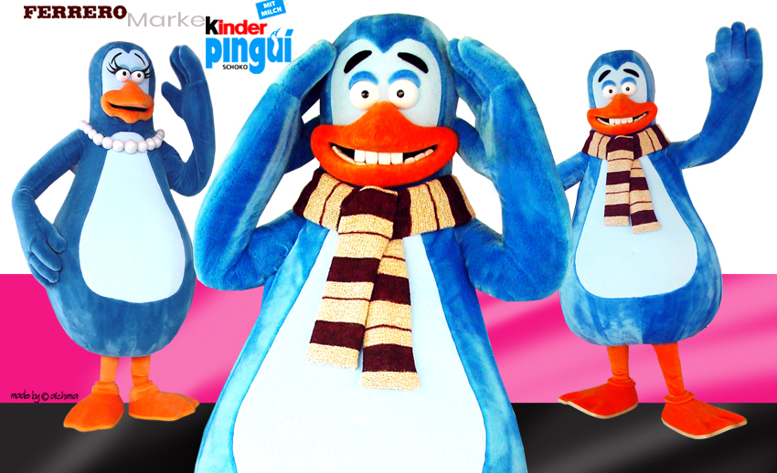 Ferrero Kinder Schokolade Pingui Kostüme