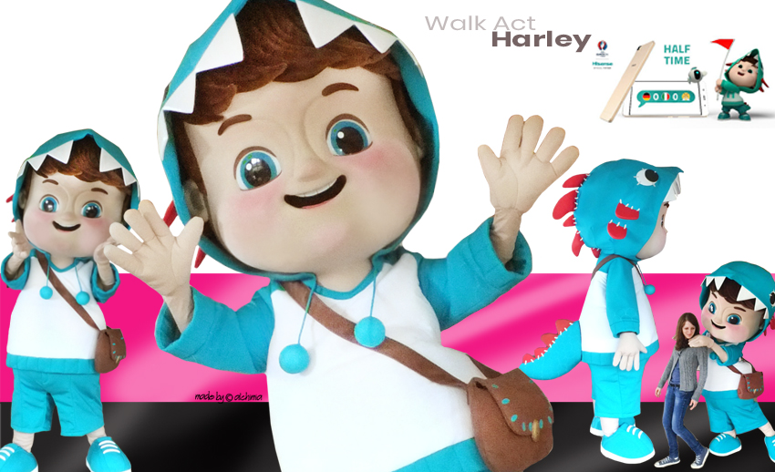 Hisense Maskottchen Harley Kostüm