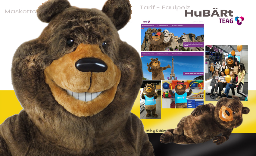 TEAG Maskottchen Hubärt
