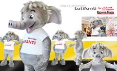 Rathaus Center Maskottchen Elefant Lutifanti