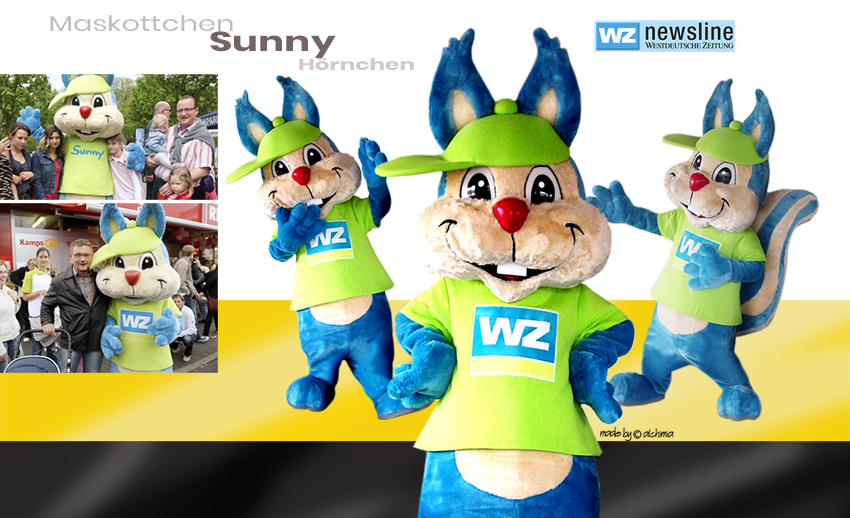 WZ newsline Maskottchen Sunny das Hörnchen