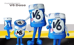 V6 WHITE Zahnpflegekaugummi_Produktkostüm