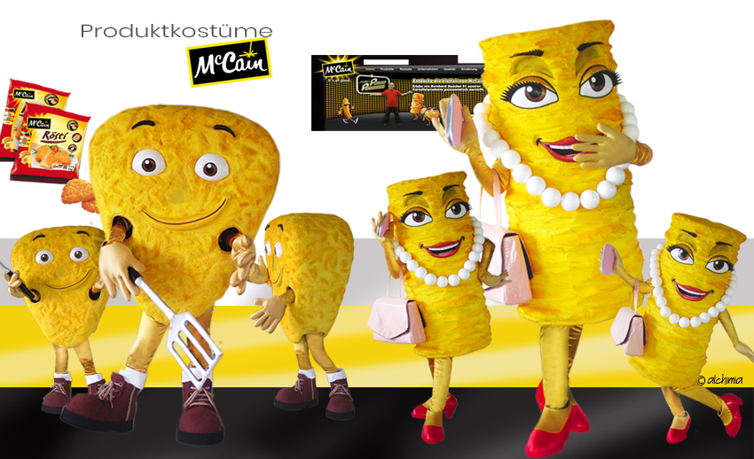 Mc Cain Mr Rösti Displaykostüme Produktkostüme