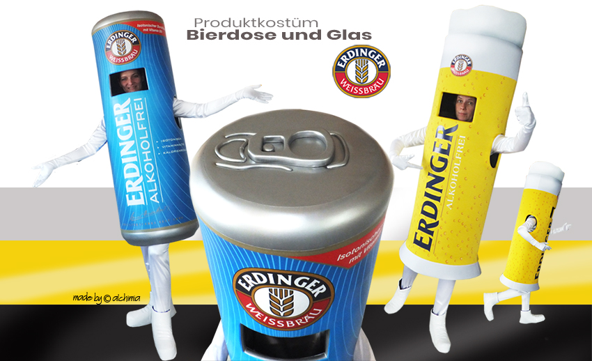 Erdinger Bier Produktkostüme