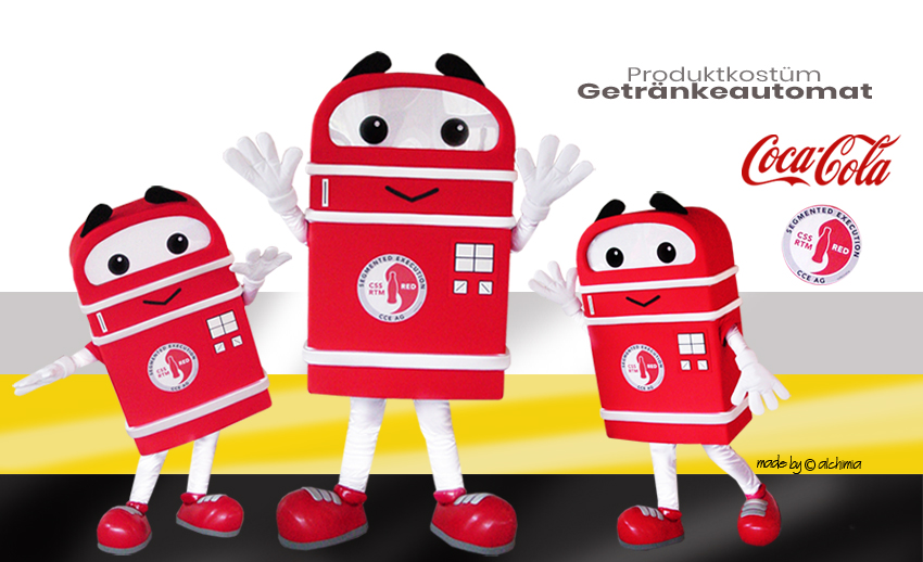 Coca Cola Getränkeautomat Produktkostüme