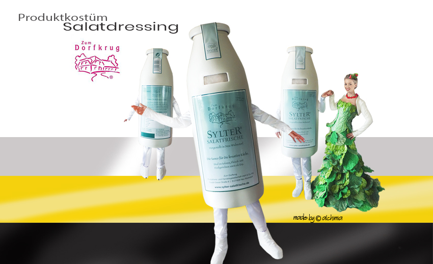 Zum Dorfkrug Salat-Dressing Displaykostüme Produktkostüme