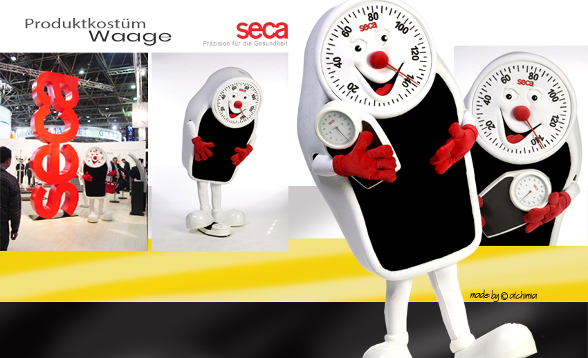 Seca Waage Displaykostüme Produktkostüme