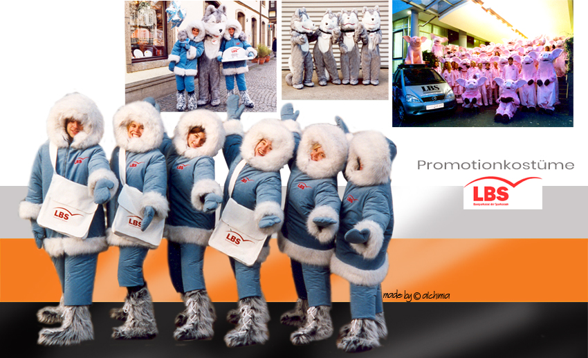 LBS Eskimo und Husky Promotionkostüme