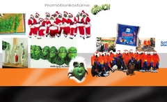 Ritter Sort und The Grinch Promotionkostüme