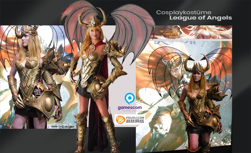 League of Angels Gamescom Cosplaykostüme Engel