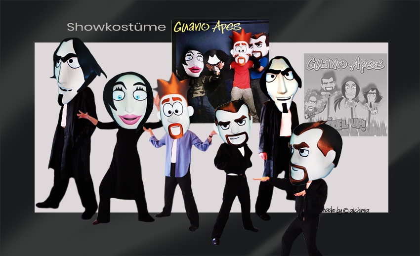 Band Guano Apes Kostüm Köpfe