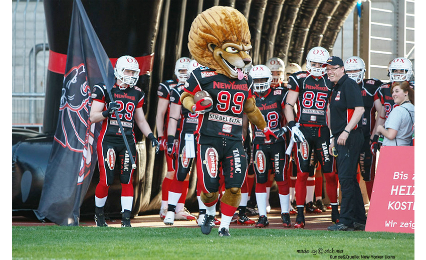 New Yorker Lions Maskottchen Tuck