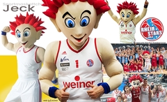 Rhein Stars Maskottchen Jeck alchimia Kostümproduktion