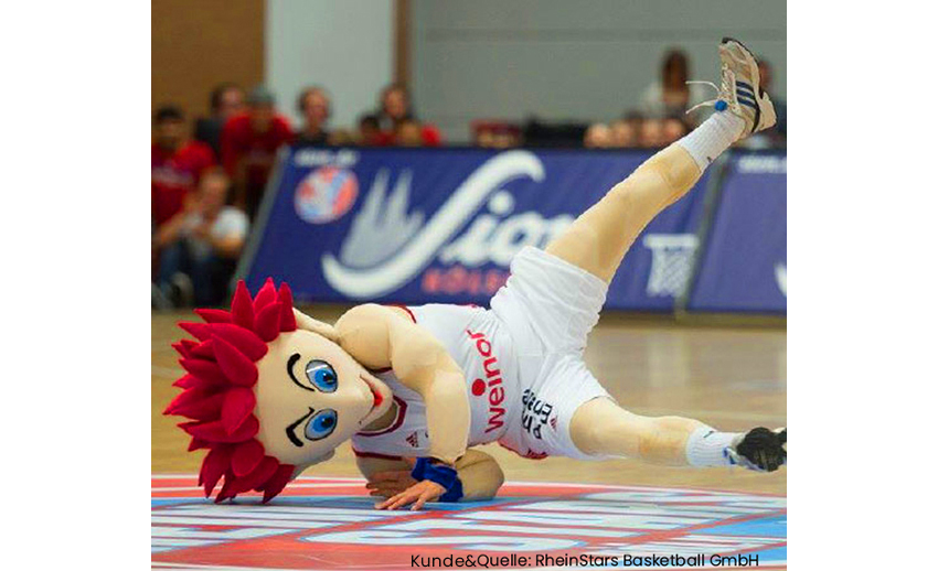 Rhein Stars Basketball Maskottchen Jeck