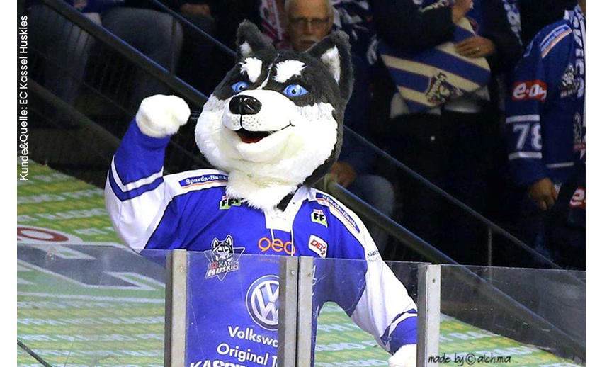 Kassel Huskies_Sportmaskottchen Herkules