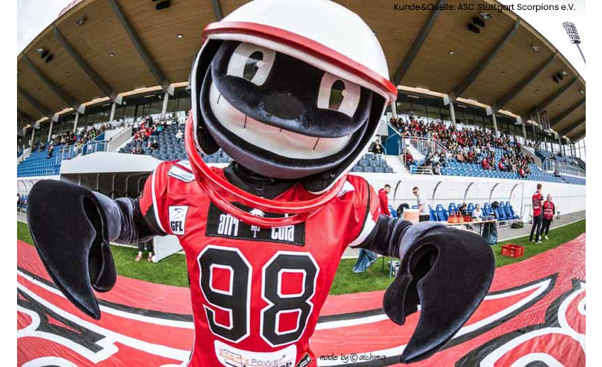 ASC Stuttgart Scorpions e.V.Sport Maskottchen Produktion und Herstellung