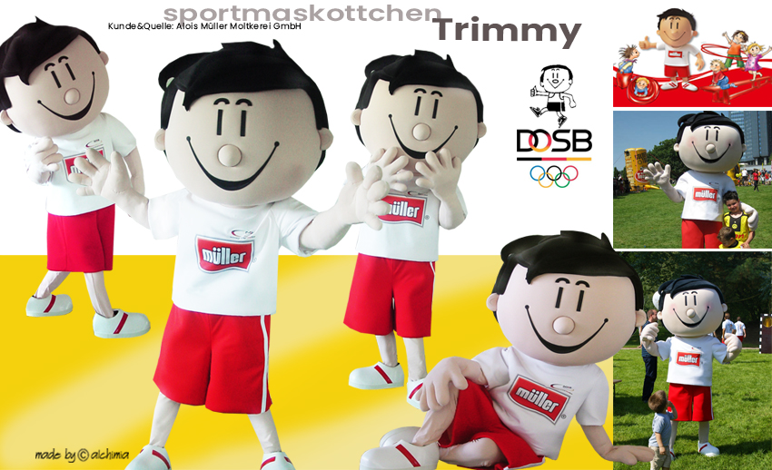 Müller Milch Sport Maskottchen Trimmy