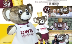 Berliner Fussball Club Dynamo Bär Teddy alchimia Produktion und Design Sympathiefiguren Werbefiguren Maskottchen Teddy Bär