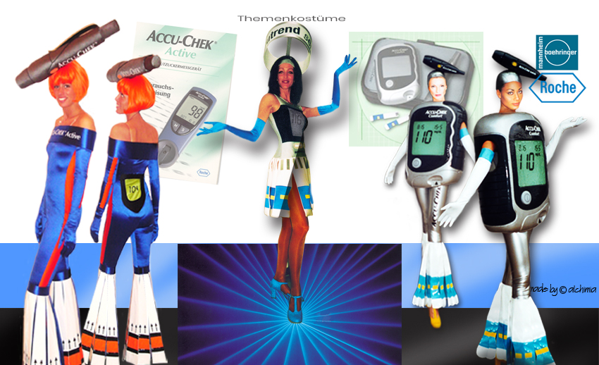 ROCHE Medizin Akku-Chek Themenkostüme