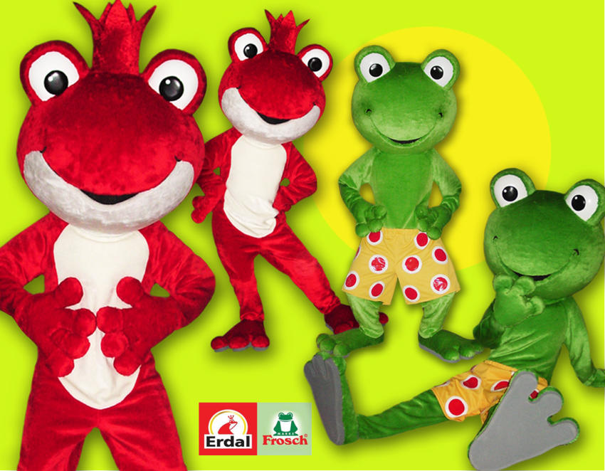 Erdal Maskottchen Frosch