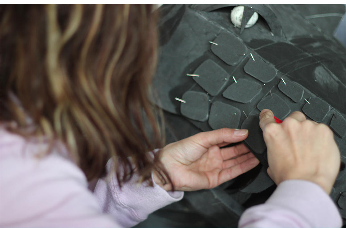 Werkstatt Bau Kostüme Maskottchen alchimia